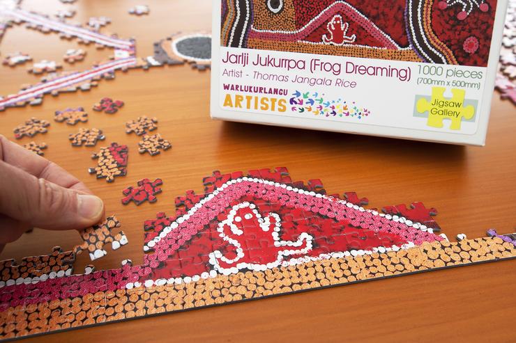Jarlji Jukurrpa (Frog Dreaming) Jigsaw Puzzle - 300mm X 215mm